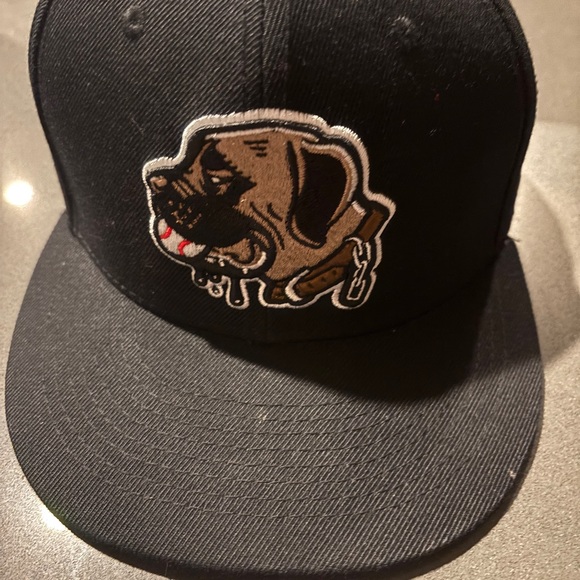 BaseBallism Black drooling Dog Embroidered Cap fitted 7 3/8 never worn - Picture 4 of 10
